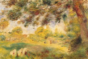 Spring Landscape (óleo sobre tela) de Pierre Auguste Renoir