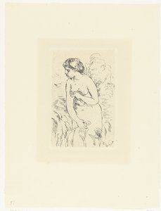 Mulher nua em pé ou banhista
Baigneux debout a mi-jambes de Pierre Auguste Renoir
