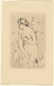 Banhista em pé de Pierre-Auguste Renoir