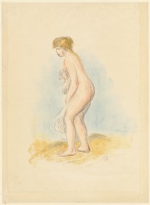 Banhista em pé de Pierre Auguste Renoir