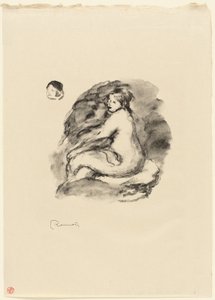 Estudo de nus femininos sentados, variante de Pierre-Auguste Renoir