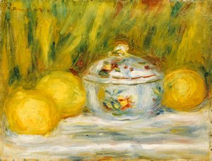Açucareiro e limões, 1915 de Pierre Auguste Renoir