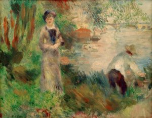 Na ilha de Chatou de Pierre Auguste Renoir