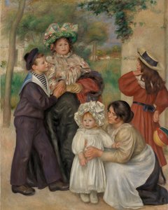 A família do artista de Pierre Auguste Renoir