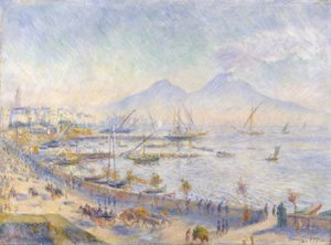 A Baía de Nápoles, 1881 de Pierre Auguste Renoir