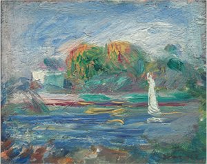 O Rio Azul, c. 18901900. de Pierre-Auguste Renoir