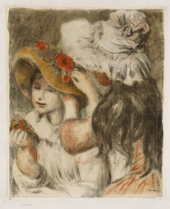 O Hatpin, c.1897 de Pierre Auguste Renoir