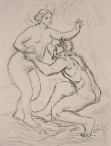 O rio Scamander, c.1900 (gravura) de Pierre Auguste Renoir