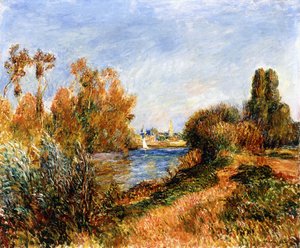 O Sena em Argenteuil, 1888 de Pierre Auguste Renoir