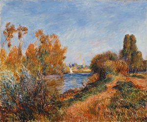 O Sena em Argenteuil; O Sena em Argenteuil, 1888 de Pierre Auguste Renoir
