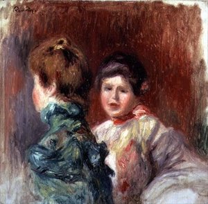 Zwei Frauenköpfe von Pierre Auguste Renoir
