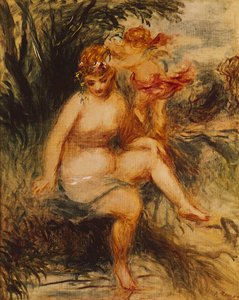 Vênus e amor de Pierre Auguste Renoir