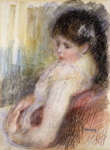 Mulher sentada; Mulher sentada, 1879 de Pierre-Auguste Renoir