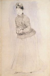 Mulher com um regalo, c1883-c1884. de Pierre Auguste Renoir