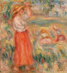 Mulheres nos Campos (Femmes aux champs) de Pierre Auguste Renoir