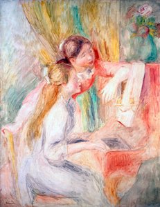 Moças no piano, 1892. de Pierre Auguste Renoir