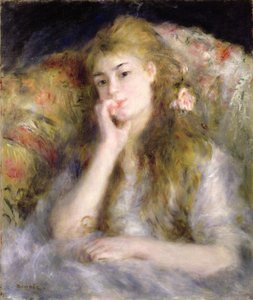 Jovem mulher sentada, c.1876-77