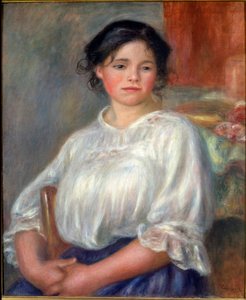 Menina sentada de Pierre Auguste Renoir