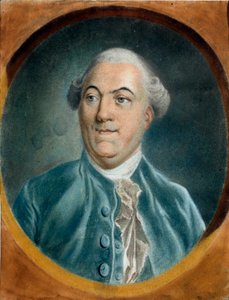 Retrato de Jacques Necker (1732-1804) Pintura Pastel de Pierre Baudemant (1729-1808) Troyes musee des Beaux Arts do século XVIII de Pierre Baudemant