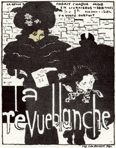 Arte. A Revue Blanche. Cartaz de Pierre Bonnard, França de Pierre Bonnard
