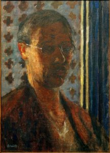 Auto-retrato contra a luz, papel de flor de Pierre Bonnard