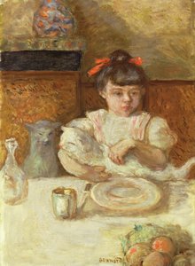 Criança com Gatos, c.1906 (óleo sobre tela) de Pierre Bonnard