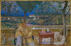 Conversa em Provence óleo sobre tela) de Pierre Bonnard