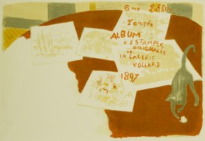 Capa para &39;O Álbum de Impressões Originais da Galeria Vollard&39;; &39;Album d&39;Estampes Originales de la Galerie Vollard&39; de Pierre Bonnard