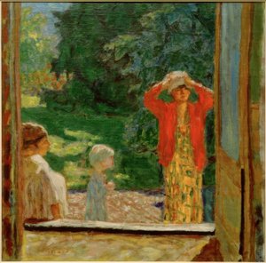 Na frente da janela de Pierre Bonnard