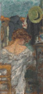 Mulher sentada, costas de Pierre Bonnard