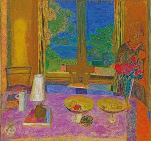 Ampla sala de jantar para o jardim (Grande sala de jantar no jardim). 1934-35 de Pierre Bonnard