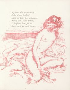 Ilustração de &39;Parallelement&39; por Paul Verlaine de Pierre Bonnard