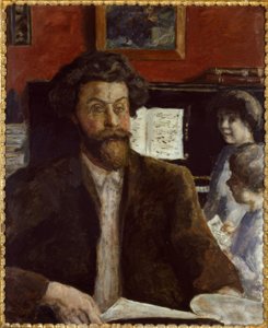 Compositor Claude Terrasse com os filhos Jean e Charles de Pierre Bonnard