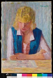 A loira de colete azul de Pierre Bonnard