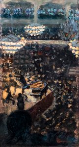 Le concert ou Le concert Lamoureux, ca. 1895 (óleo sobre madeira) de Pierre Bonnard