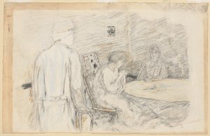 The Permissioner (The Injured In His Family) (w - c e lápis no papel) de Pierre Bonnard