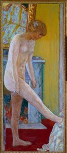 Nu Painting de Pierre Bonnard (1867-1947) Paris do século XX, museu municipal de arte moderna de Pierre Bonnard