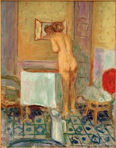 Nude com pano vermelho ou Nude com o toalete