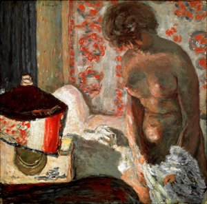 Nu com lâmpada Pintura por Pierre Bonnard (1867-1947) 1910-1911 Dim. 75,5x75 cm Berna, Coleção Hans R. Coleção Hahnloser