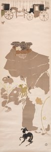 Passeio das Enfermeiras, Friso de Carruagens, 1895. de Pierre Bonnard