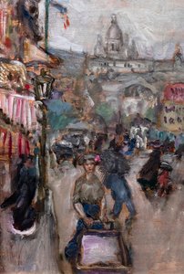 Paisagem parisiense ou Les Batignolles, pormenor de Pierre Bonnard