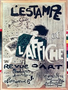 Cartaz publicitário do LEstampe et poster Revue dArt, 1897