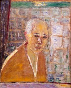 Self Portrait Painting by Pierre Bonnard (1867-1947) 1945 Dim. 56x46 cm Nova York, Coleção Donald S. Stralem de Pierre Bonnard