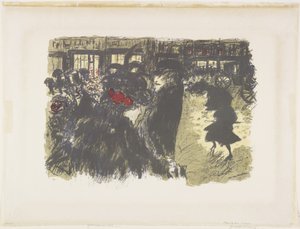 Praça à Noite de Pierre Bonnard