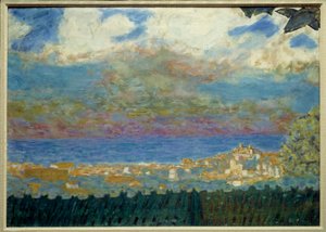 Storm Sky em Cannes Pintura de Pierre Bonnard - 1945 de Pierre Bonnard