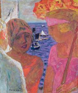 A Conversa em Arcachon, 1926 de Pierre Bonnard
