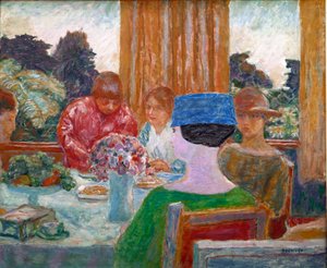 Pintura do Chapeuzinho Azul de Pierre Bonnard (1867-1947) 1917 Dim. 66x79 cm Paris, Winterthur, coleção particular de Pierre Bonnard
