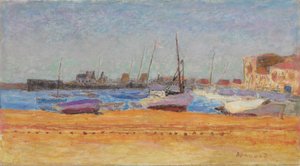 O porto de Cannes; Le port de Cannes, c.1924 (óleo sobre tela) de Pierre Bonnard