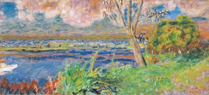 O Sena em Vernon, c.1923 (óleo sobre tela) de Pierre Bonnard