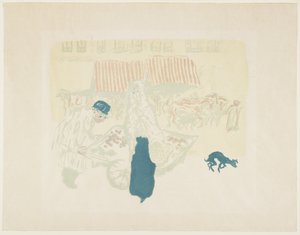 The Vegetable Vendor, c. 1897 (publicado em 1899) de Pierre Bonnard